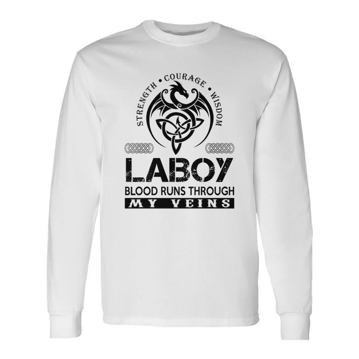 Laboy Blood Runs Through My Veins Long Sleeve T-Shirt