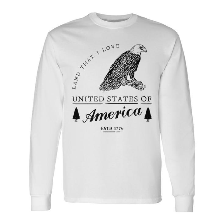 Land That I Love United States Of America Est Long Sleeve T-Shirt