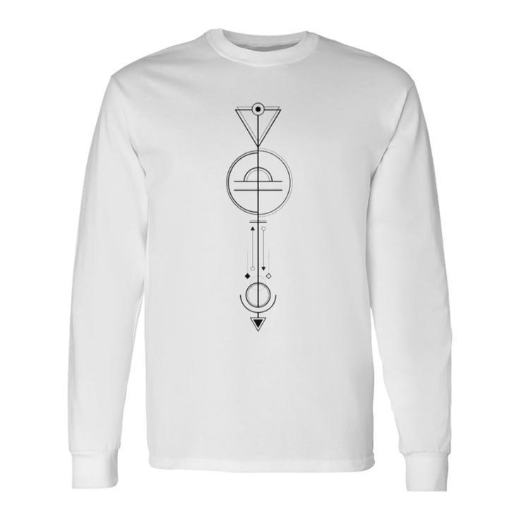 Libra Astrology Zodiac Arrow Long Sleeve T-Shirt T-Shirt