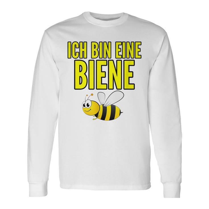 Lustiges Bienen-Motiv Langarmshirts Ich bin eine Biene in Weiß für Imker Geschenkideen