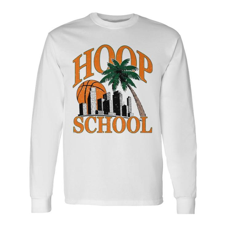 Miami Hoop School Basketball Long Sleeve T-Shirt T-Shirt