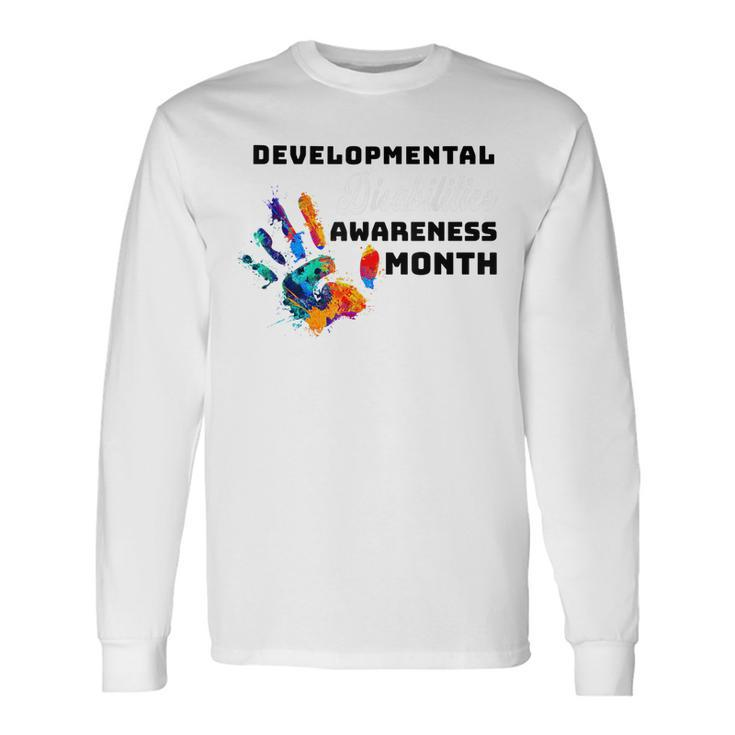 National Developmental Disabilities Awareness Month 2023 Long Sleeve T-Shirt T-Shirt