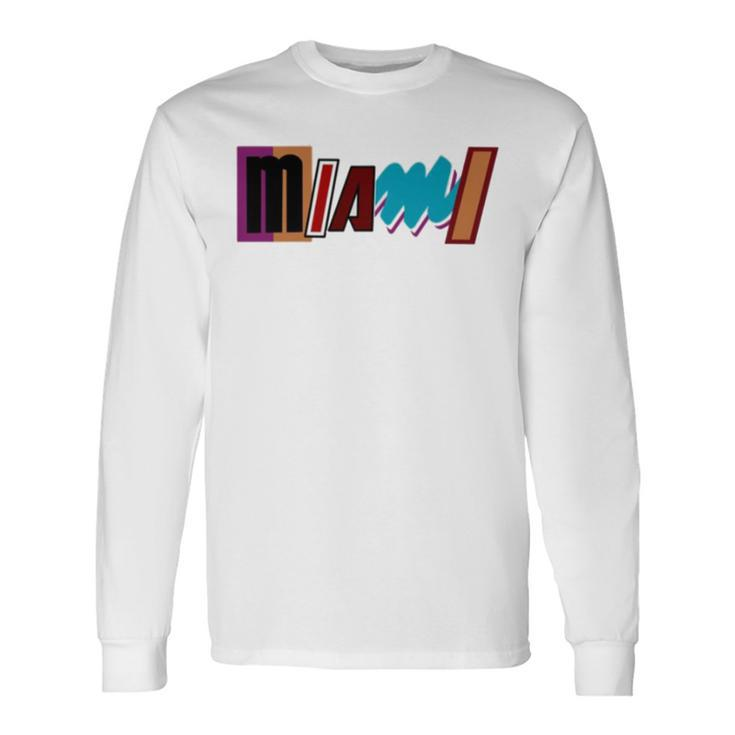 New Jersey Miami Aesthetic Long Sleeve T-Shirt T-Shirt