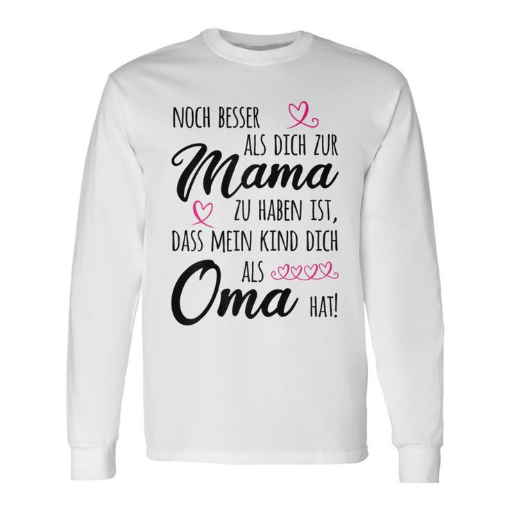 Omi Besser als Mama Langarmshirts, Lustiges Oma Großmutter Tee Geschenkideen