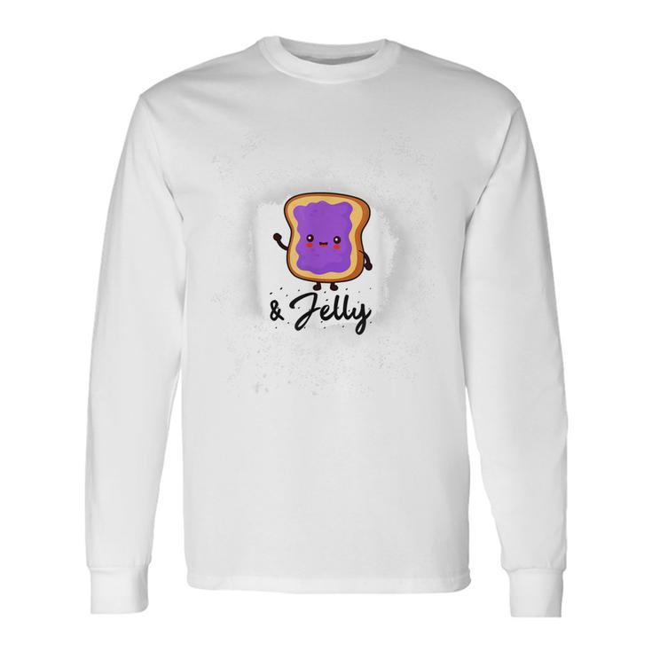 Peanut Butter And Jelly Costumes For Adults Food Fancy Men Women Long Sleeve T-Shirt T-shirt Graphic Print