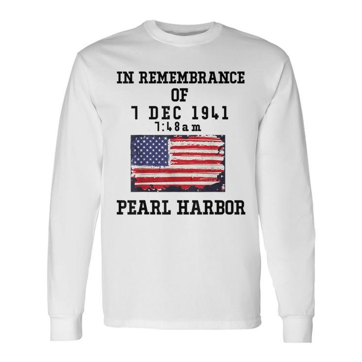 Pearl Harbor T Navy Veteran Long Sleeve T-Shirt