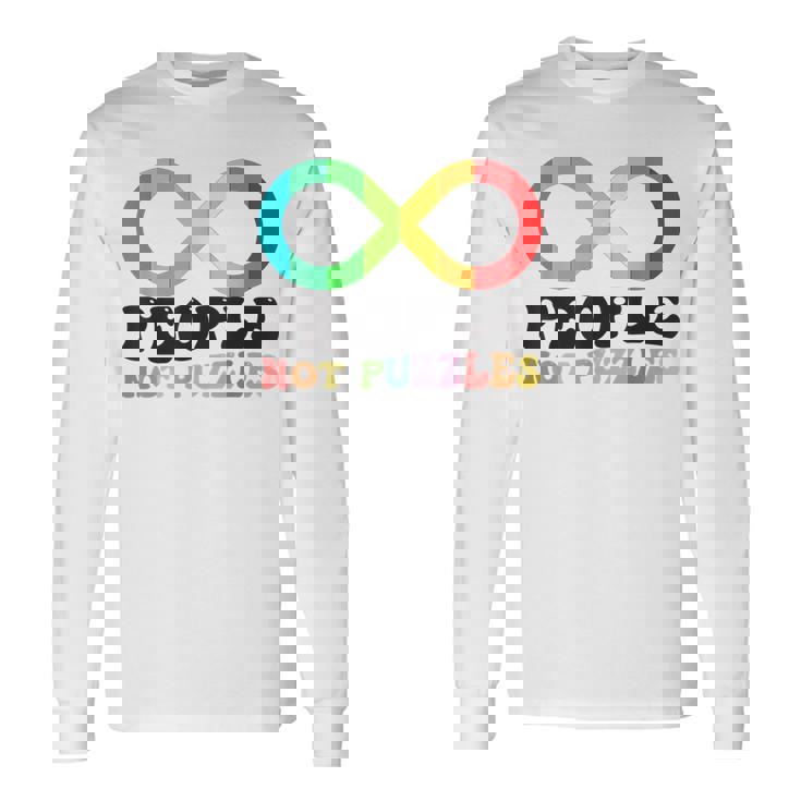 People Not Puzzles Autism Awareness Neurodiversity Inclusion Long Sleeve T-Shirt T-Shirt