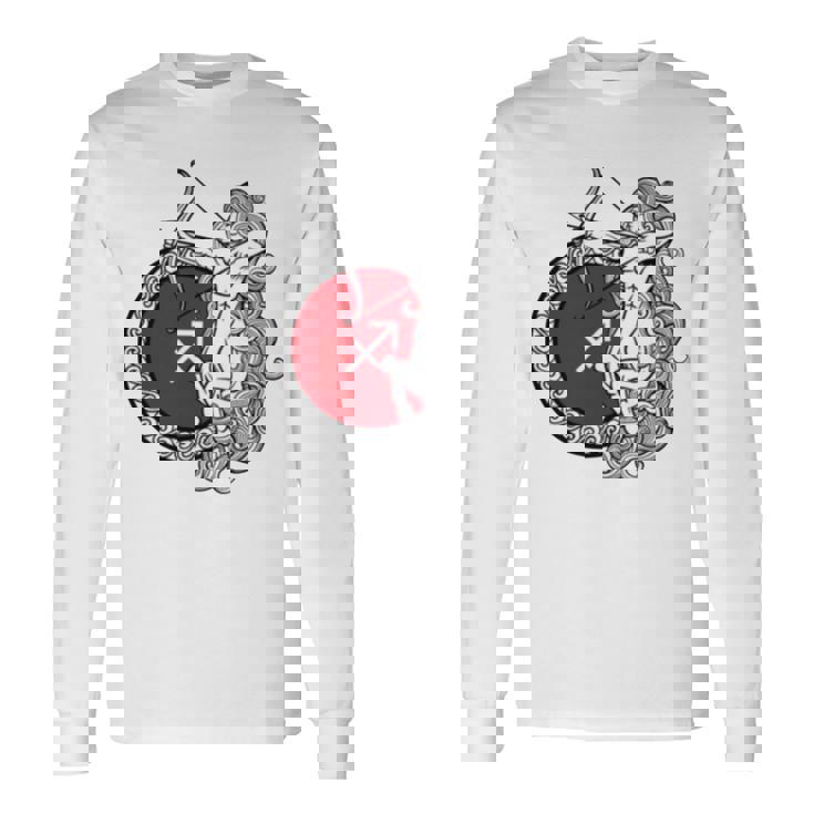 Sagittarius Star Sign Zodiac Constellation Long Sleeve T-Shirt