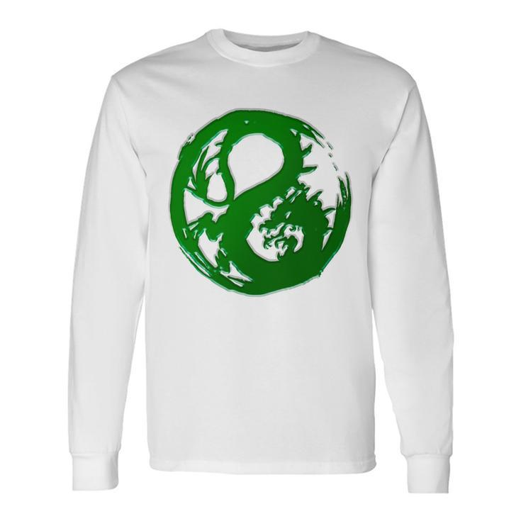 Samurai Legend Dragon Mon Green Long Sleeve T-Shirt