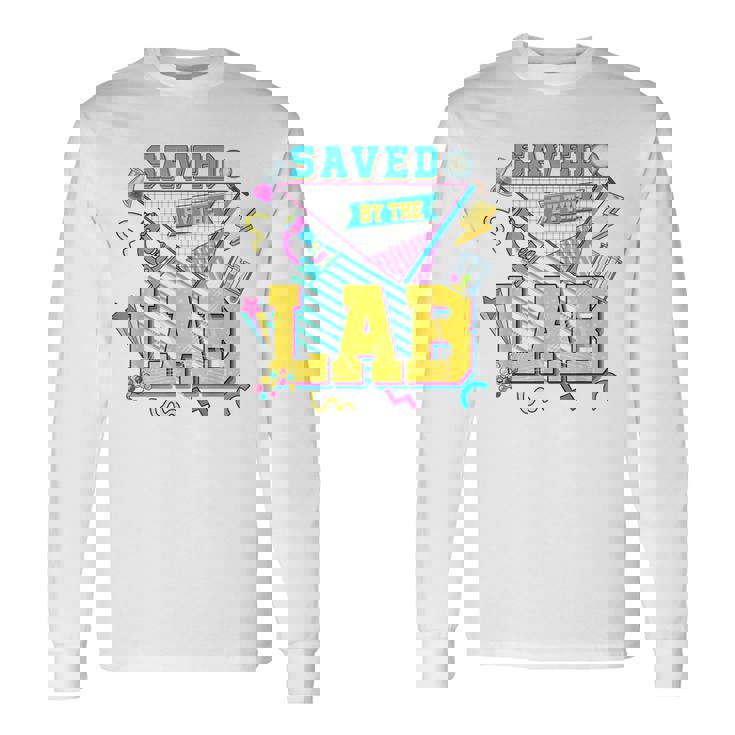 Saved By The Lab Retro Lab Week 2023 Medical Laboratory Tech Long Sleeve T-Shirt T-Shirt