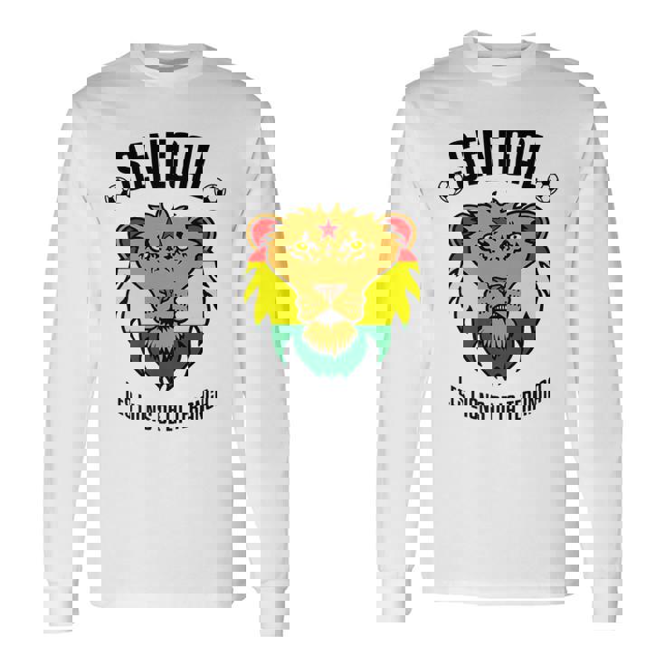 Senegal Lions Soccer Football Jersey Long Sleeve T-Shirt T