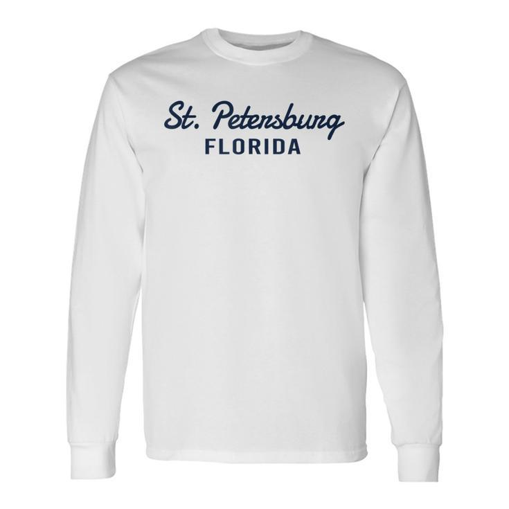 St Petersburg Florida Throwback Classic Long Sleeve T-Shirt