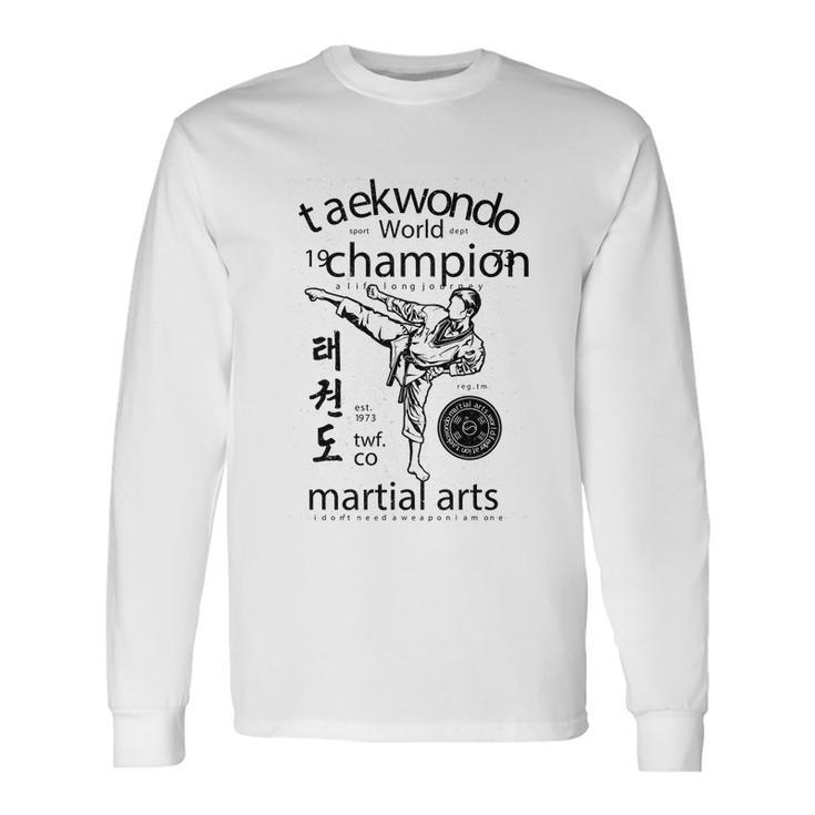 Taekwondo World V2 Long Sleeve T-Shirt