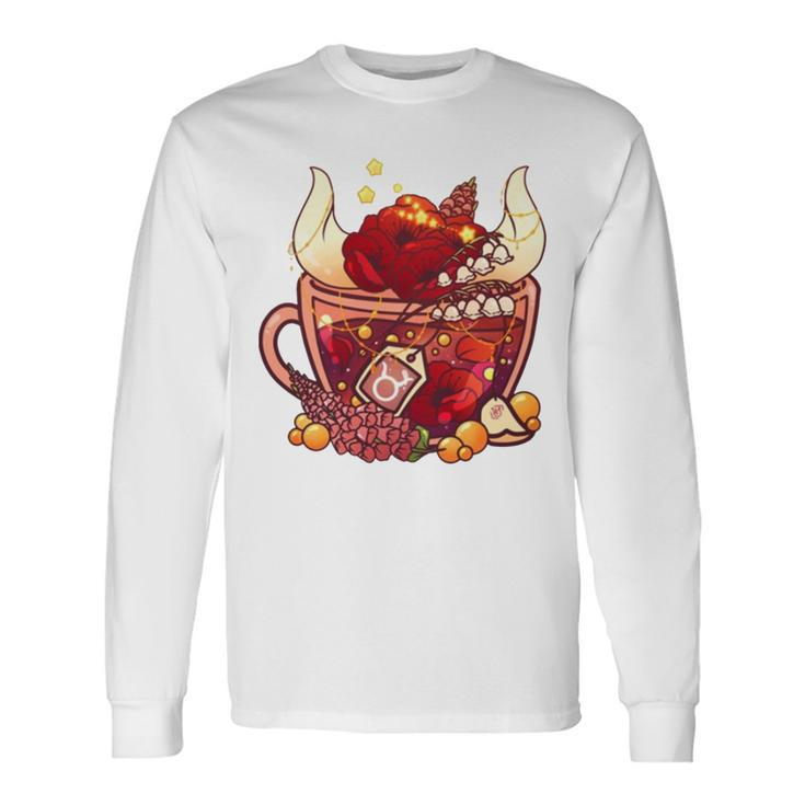 Taurus Zodiac Teacup Long Sleeve T-Shirt T-Shirt