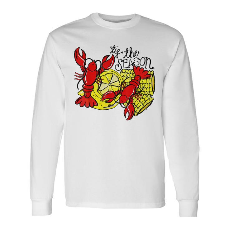 Tis The Season New Orleans Crawfish Mardi Gras Costume Long Sleeve T-Shirt