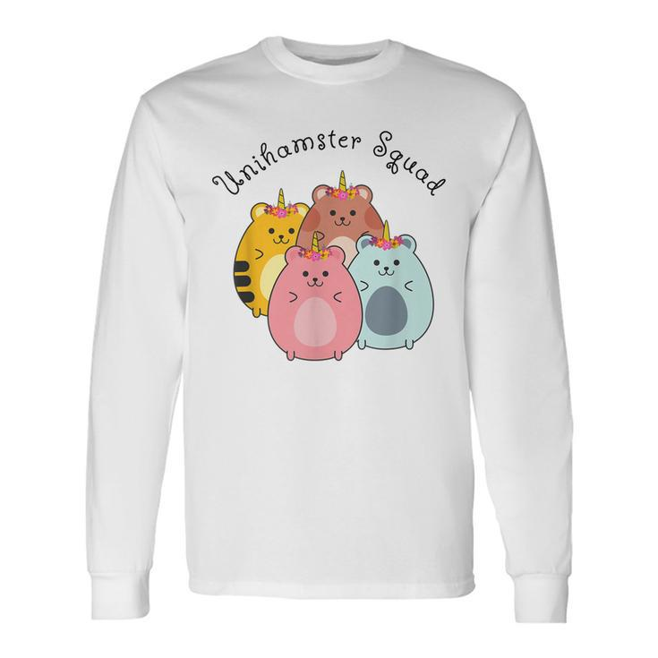 Unihamster Squad Goals Adorable Hamster Friends Long Sleeve T-Shirt T-Shirt