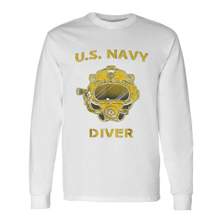 Us Navy Diver Men Women Long Sleeve T-Shirt T-shirt Graphic Print