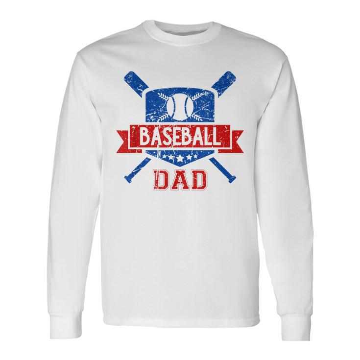 Vintage Baseball Dad Long Sleeve T-Shirt