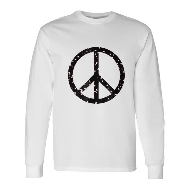 Vintage Peace Sign V2 Mens Back Print T-shirt - Thegiftio