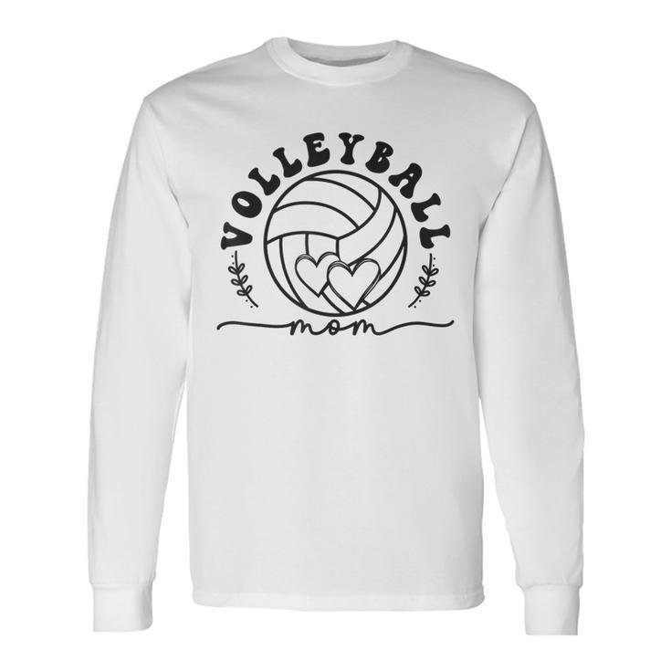 Volleyball Mom For Matching Volleyball Players Team Long Sleeve T-Shirt T-Shirt