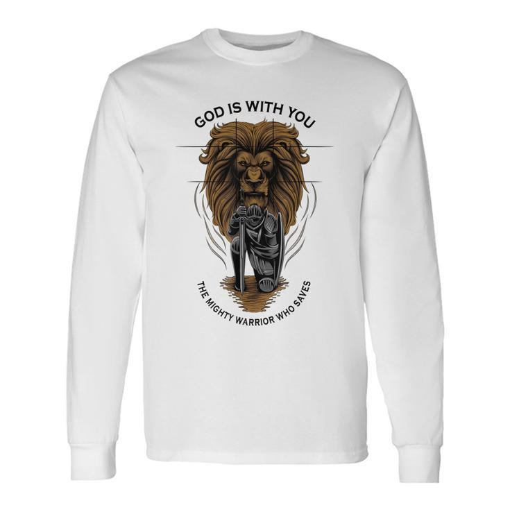 Zephaniah 317 Christian Men Dad Husband Jesus Lion Long Sleeve T-Shirt