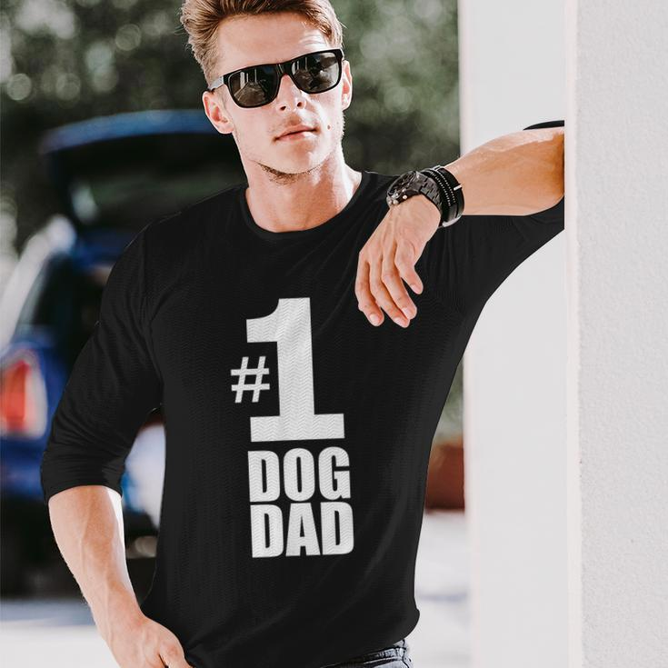 1 Dog Dad Dog Lover Best Dog Dad Long Sleeve T-Shirt T-Shirt Gifts for Him
