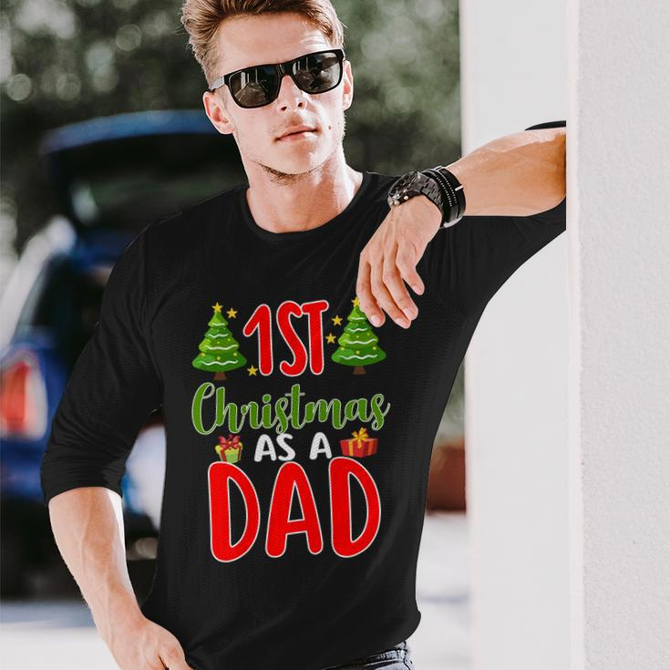 1St Christmas As A Dad Long Sleeve T-Shirt Gifts for Him