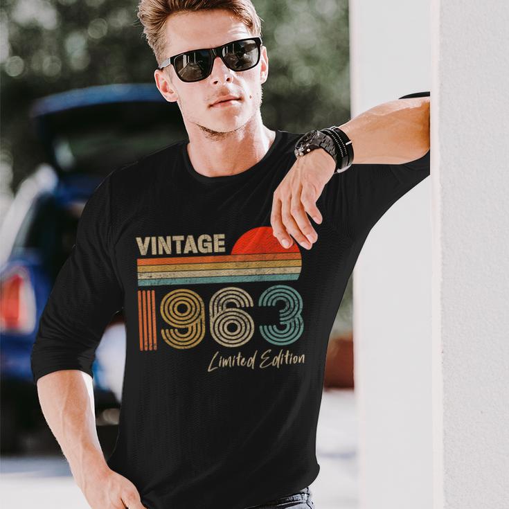 60 Year Old Gifts Vintage 1963 Limited Edition 60Th Birthday  V3 Men Women Long Sleeve T-shirt Graphic Print Unisex
