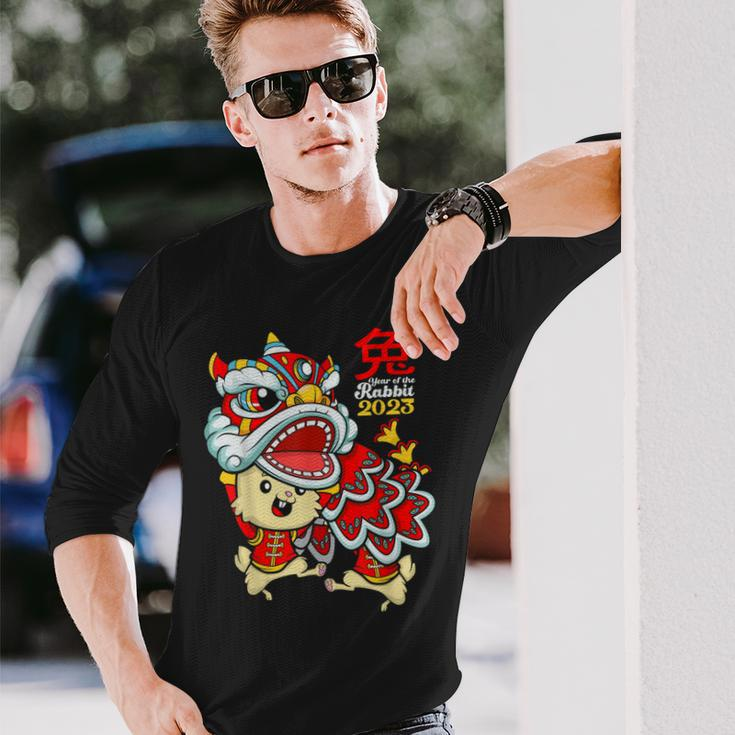 2023 Year Of The Rabbit Chinese New Year Zodiac Lunar Bunny Long Sleeve T-Shirt Gifts for Him
