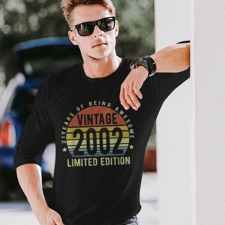 21 Year Old Vintage 2002 Limited Edition 21St Birthday V3 Long Sleeve T-Shirt Gifts for Him