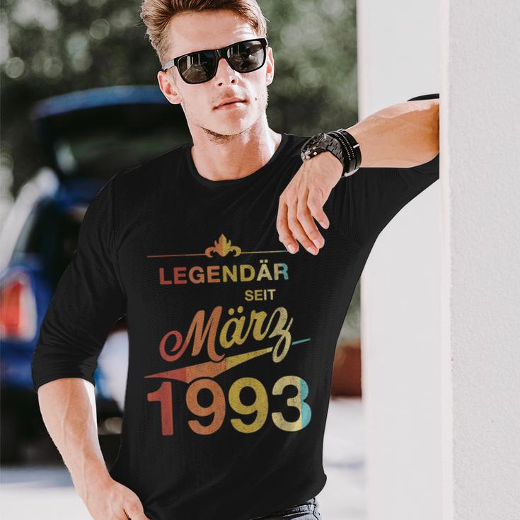 30 Geburtstag 30 Jahre Alt Legendär Seit März 1993 V2 Langarmshirts Geschenke für Ihn