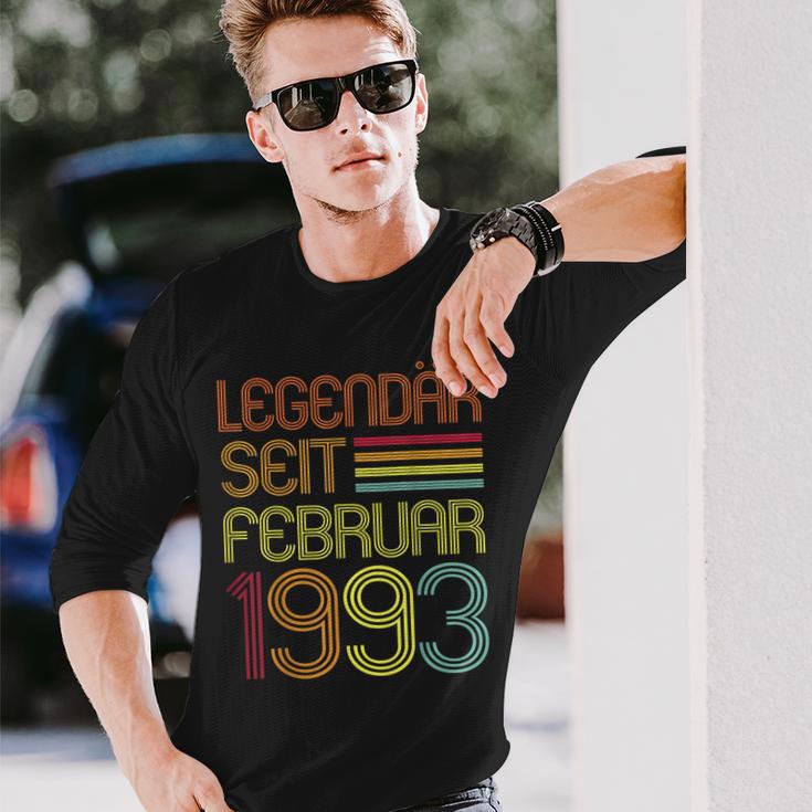 30 Geburtstag Vintage 30 Jahre Legendär Seit Februar 1993 Langarmshirts Geschenke für Ihn