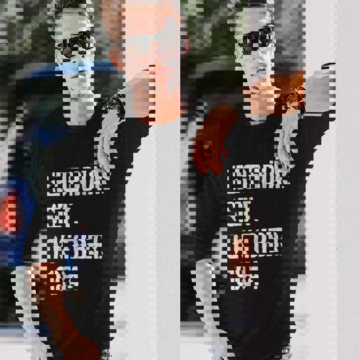 39 Geburtstag Geschenk 39 Jahre Legendär Seit Oktober 1984 Langarmshirts Geschenke für Ihn