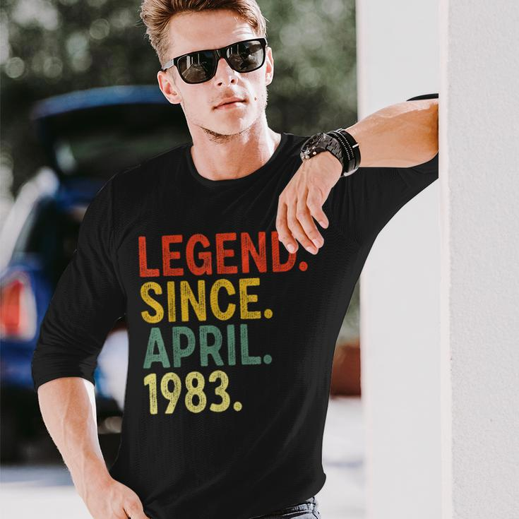 40 Year Old Legend Since April 1983 40Th Birthday Long Sleeve T-Shirt T-Shirt Gifts for Him