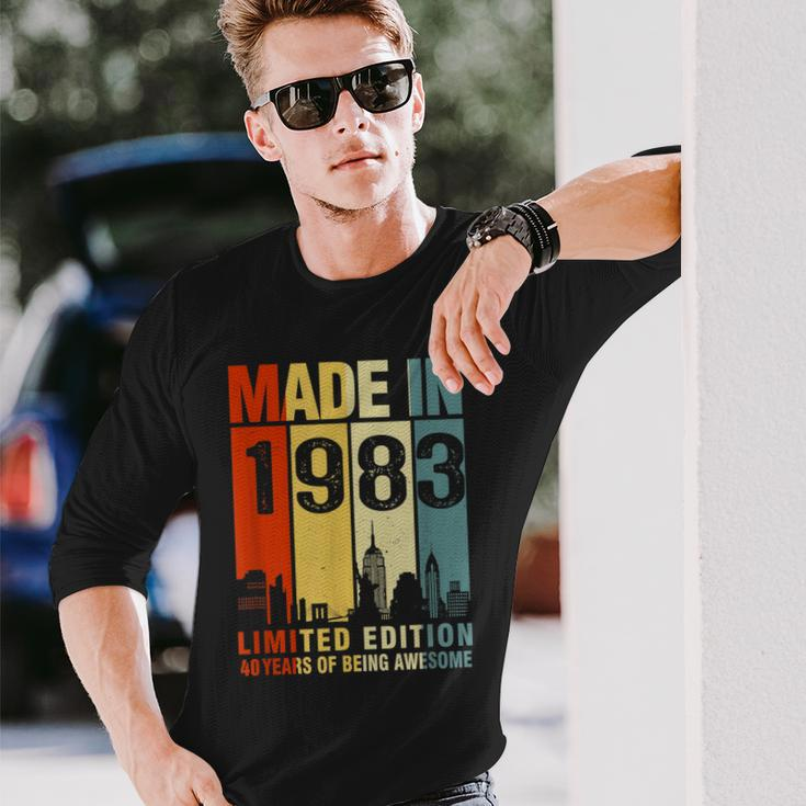 40Th Birthday Made In 1983 Limited Edition 40 Years Old Long Sleeve T-Shirt T-Shirt Gifts for Him