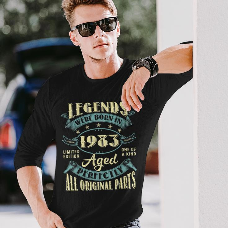 40Th Birthday Vintage Legends Born In 1983 40 Year Old Long Sleeve T-Shirt T-Shirt Gifts for Him