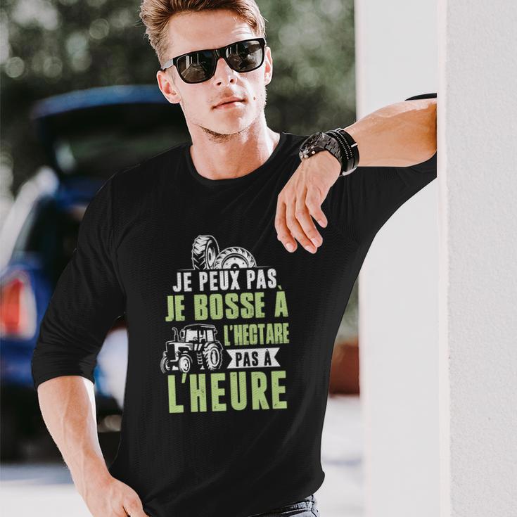 Agriculteur-Je Bosse À Lhectare Long Sleeve T-Shirt Geschenke für Ihn