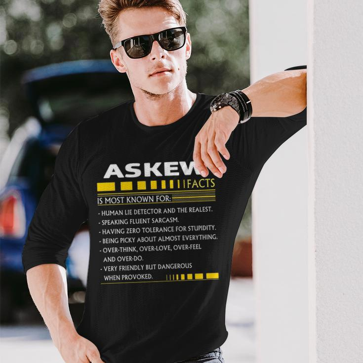 Askew Name Askew Facts Long Sleeve T-Shirt Gifts for Him
