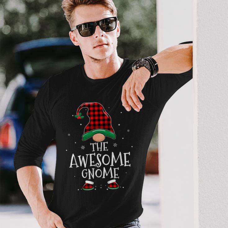 Awesome Gnome Xmas Matching Plaid Christmas Gnomes Men Women Long