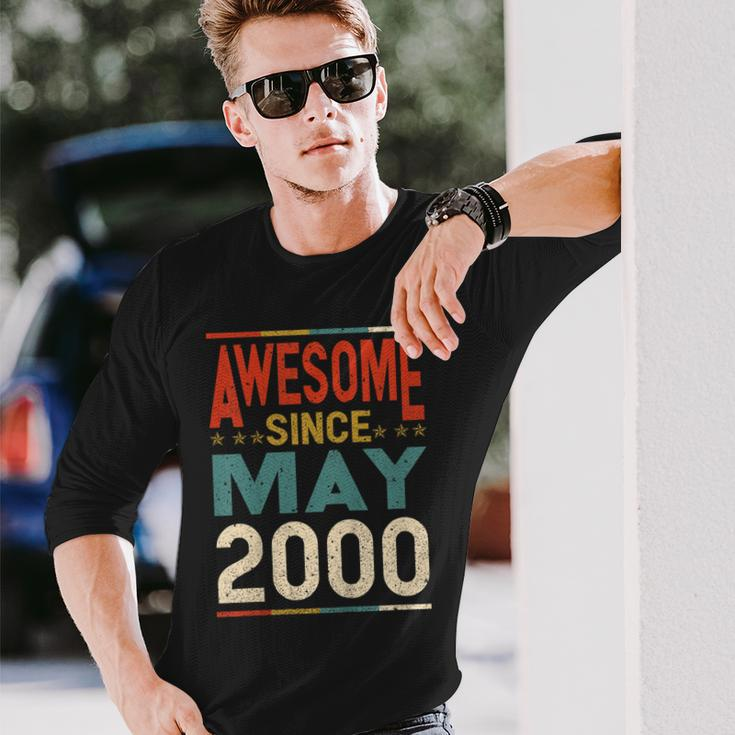 Awesome Since May 2000 Shirt 2000 19Th Birthday Shirt Long Sleeve T-Shirt Gifts for Him