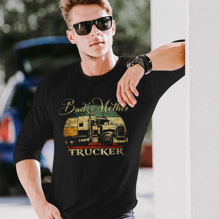 Bad Mother Trucker V2 Long Sleeve T-Shirt T-Shirt Gifts for Him
