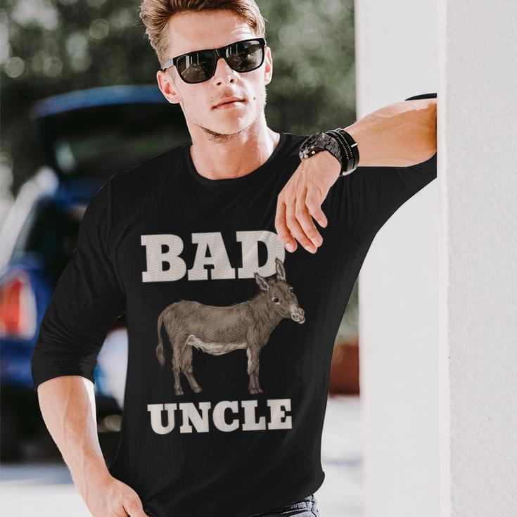 Badass Uncle Pun Cool Long Sleeve T-Shirt T-Shirt Gifts for Him