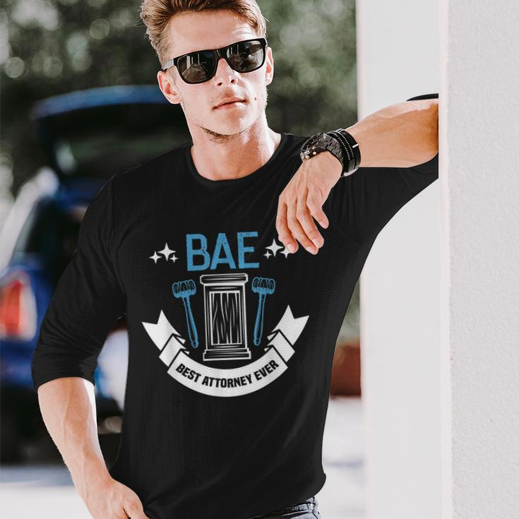 Bae Best Attorney Ever Future Attorney Retired Lawyer Men Women Long Sleeve T-Shirt T-shirt Graphic Print Gifts for Him