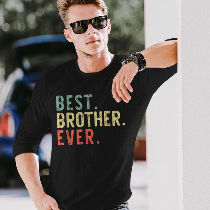 Best Brother Ever Cool Vintage Long Sleeve T-Shirt Gifts for Him