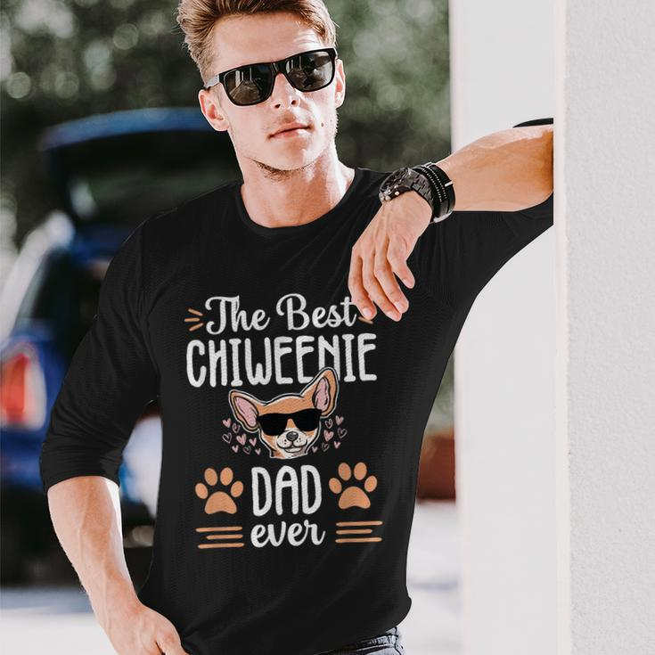 Best Chiweenie Dad Cute Dog Puppy Owner Love Lover Long Sleeve T-Shirt T-Shirt Gifts for Him