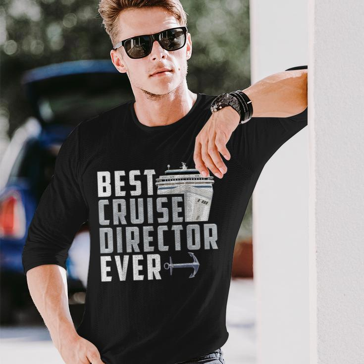 Best Cruise Director Ever Captain Long Sleeve T-Shirt Gifts for Him