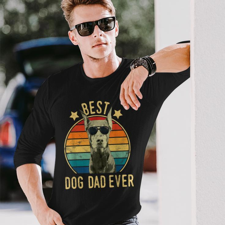 Best Dog Dad Ever Doberman Pinscher Fathers Day Long Sleeve T-Shirt T-Shirt Gifts for Him