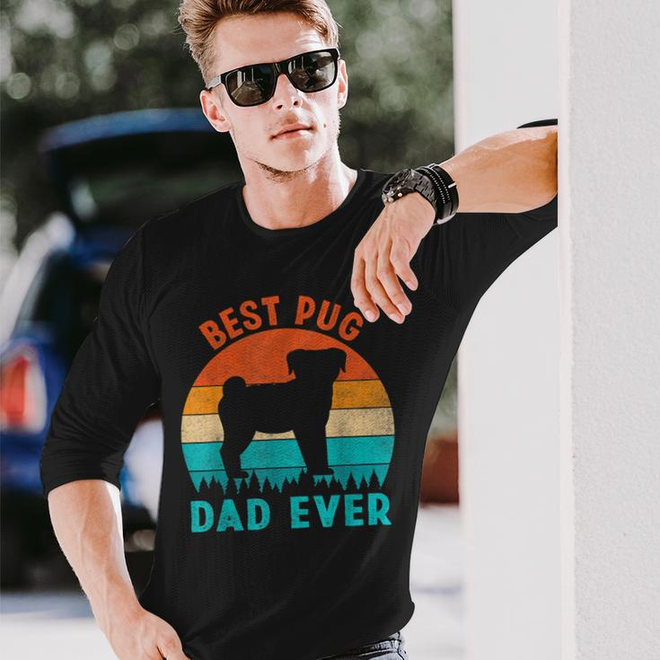 Best Pug Dad Ever Dog Animal Lovers Walker Cute Long Sleeve T-Shirt T-Shirt Gifts for Him