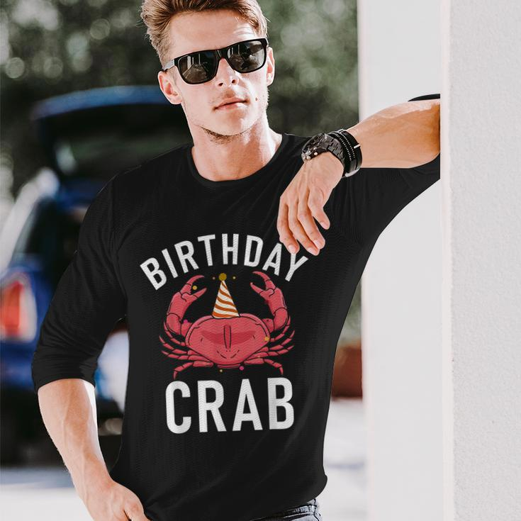 Birthday Crab Owner Long Sleeve T-Shirt T-Shirt Gifts for Him