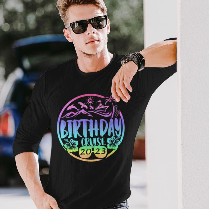 Birthday Cruise 2023 Cruise Trip Summer Vacation Long Sleeve T-Shirt T-Shirt Gifts for Him